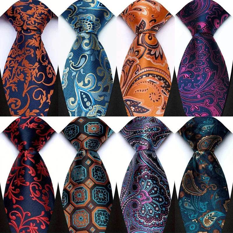 Luxury Floral Paisley Tie Set for Men - VacationGrabs