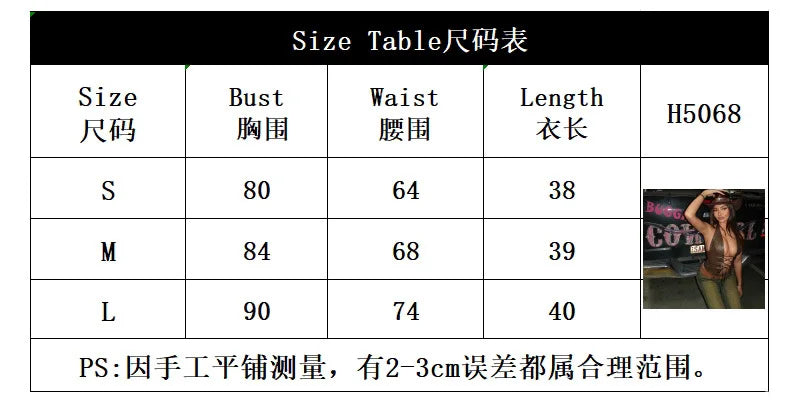 VacationGrabs Women's Sexy Club Gyaru Slim Faux Leather Short Crop Tops Female Vintage Y2K Moto Biker PU Backless Design Street Tanks