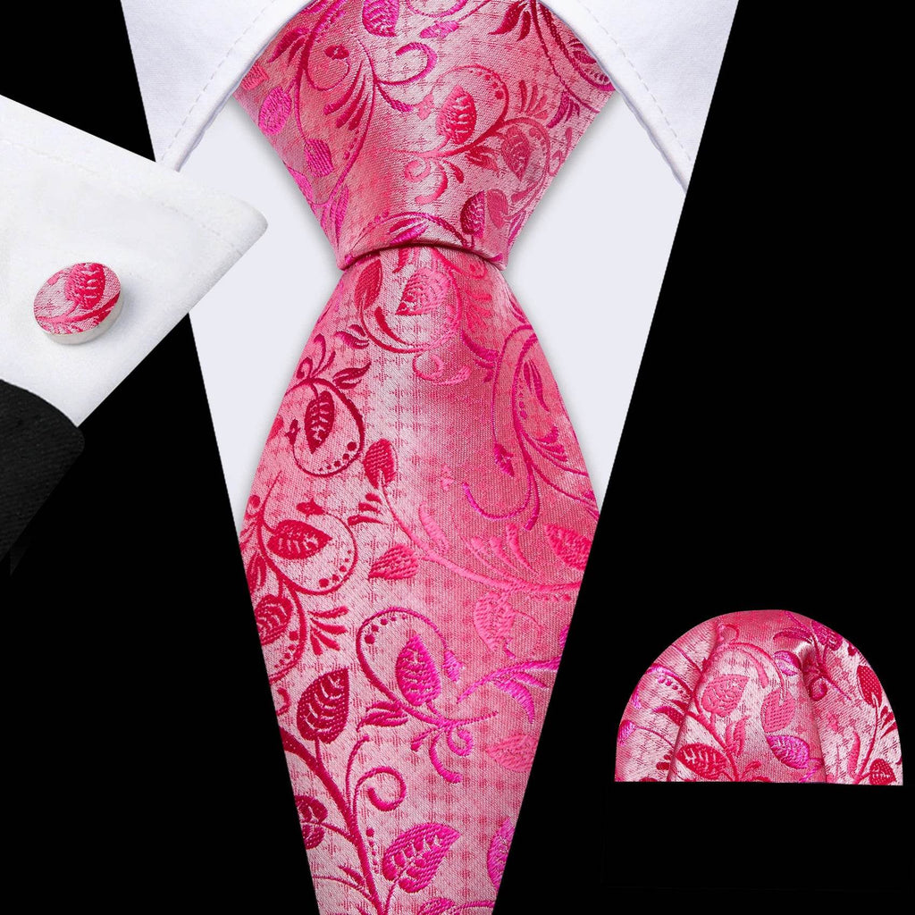 Red Silk Tie Set for Men: Burgundy, Maroon, & More - VacationGrabs