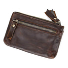 Small Leather Coin Wallet for Men & Women Zipper Mini Card Wallet - VacationGrabs