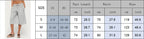 VacationGrabs Ladies Raw Edge Bermuda Sweat Pants Elastic Drawstring Waist Loose Wide Leg Casual Knee Length Capri Jogger Trousers