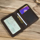 Small Bifold Wallet for Men & Women Slim Leather Coin Card Holder - VacationGrabs