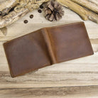 Crazy Horse Men’s Short Wallet for Gifts Retro Fashion Leather - VacationGrabs