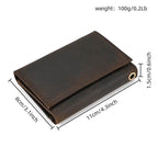 Luxury Brand Designer Men’s Leather Wallet with Coin Pouch & Card Holder - VacationGrabs