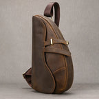 Vintage Genuine Leather Sling Bag for Men | Travel Crossbody