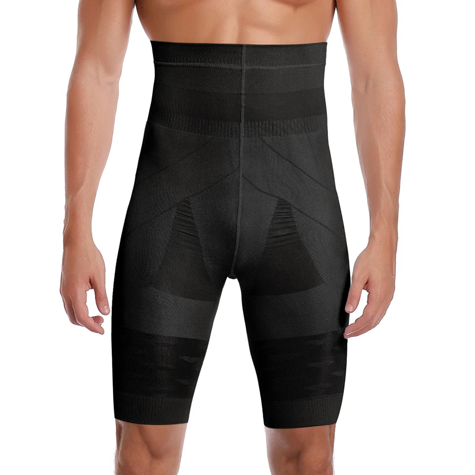 Men's High-Waisted Tummy Control Shaper Boxer Briefs