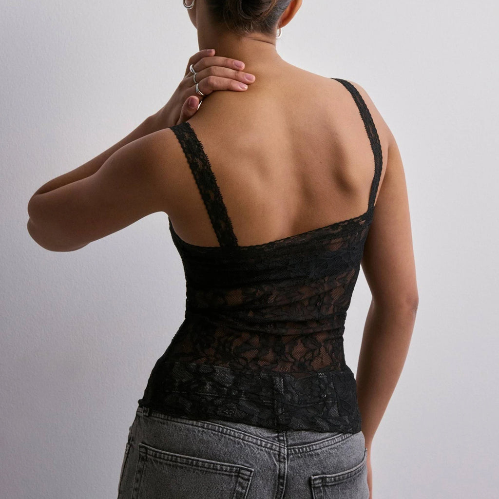 VacationGrabs Aesthetic Slim Fit Camis Retro Floral Lace Sheer Crop Tops Cottage Grunge Sleeveless Shirt Vest Y2k Vintage Tank Tops