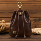 Handmade Leather Mini Coin Pouch for Men Women Vintage Wallet - VacationGrabs