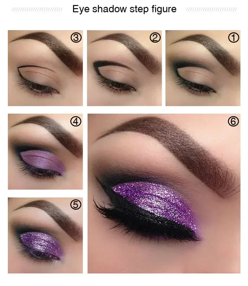 Waterproof Liquid Glitter Eyeshadow, Metallic Gel Cream