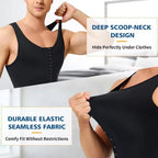 Men's Sleeveless Compression Bodysuit - Tummy Control Shaper