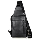 Leather Chest Sling Bag Waterproof Casual Real Leather Men Bag - VacationGrabs