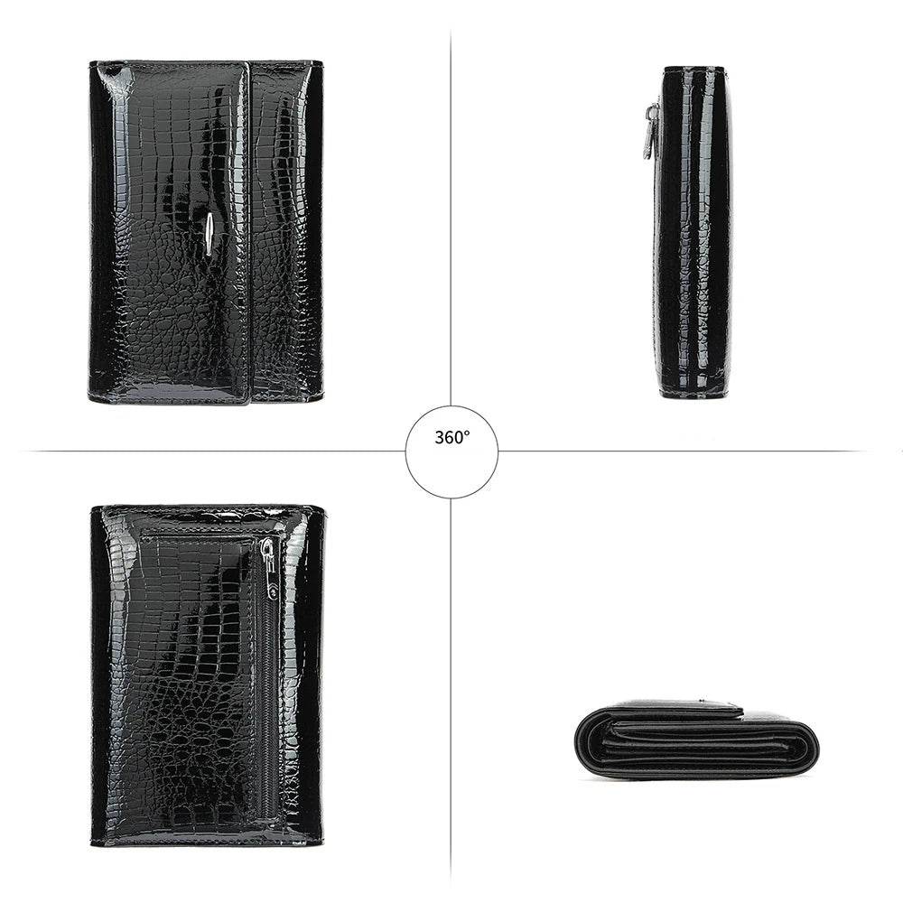 Luxury Women’s Leather Clutch Purse Fashion Coin Purse Holder - VacationGrabs