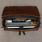 Retro Leather Shoulder Bag Men's Casual Vertical Sling - VacationGrabs