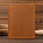 Leather Wallet for Men Crazy Horse Short Purse Multi Card Holder - VacationGrabs