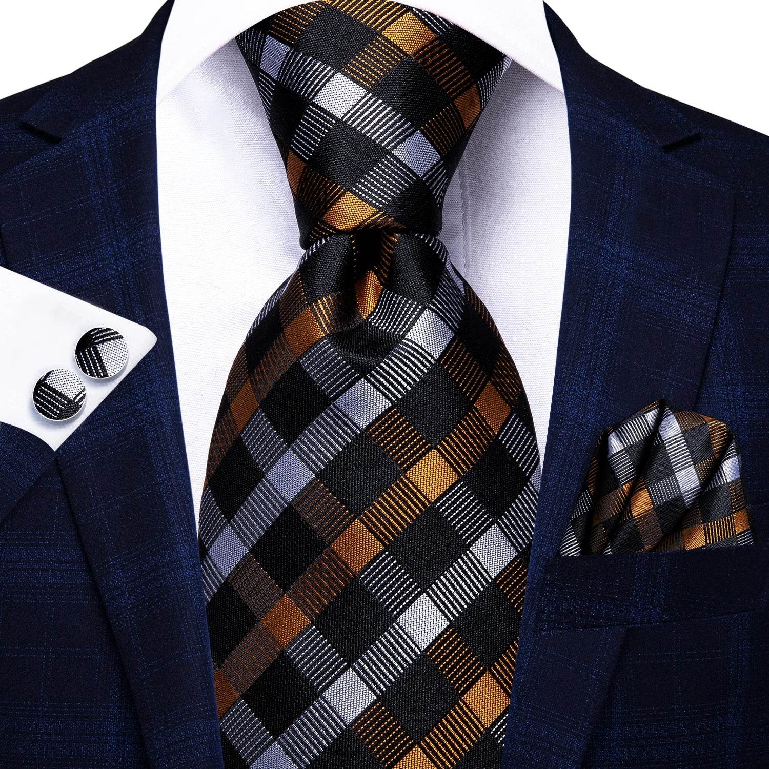 Multicolor Paisley 100% Silk Tie Sets for Men - VacationGrabs