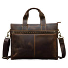 High Fashion Crazy Horse Leather Men's Laptop Handbag - VacationGrabs
