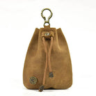 Creative Handmade Leather Coin Purse Retro Style with Silver Bag Design - VacationGrabs
