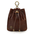 Creative Handmade Leather Coin Purse Retro Style with Silver Bag Design - VacationGrabs