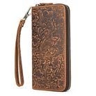 Luxury Double Zipper Leather Wallet for Men & Women with Coin Pouch - VacationGrabs