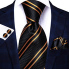 Multicolor Paisley 100% Silk Tie Sets for Men - VacationGrabs