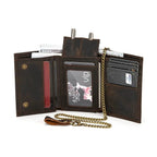 Luxury Brand Designer Men’s Leather Wallet with Coin Pouch & Card Holder - VacationGrabs