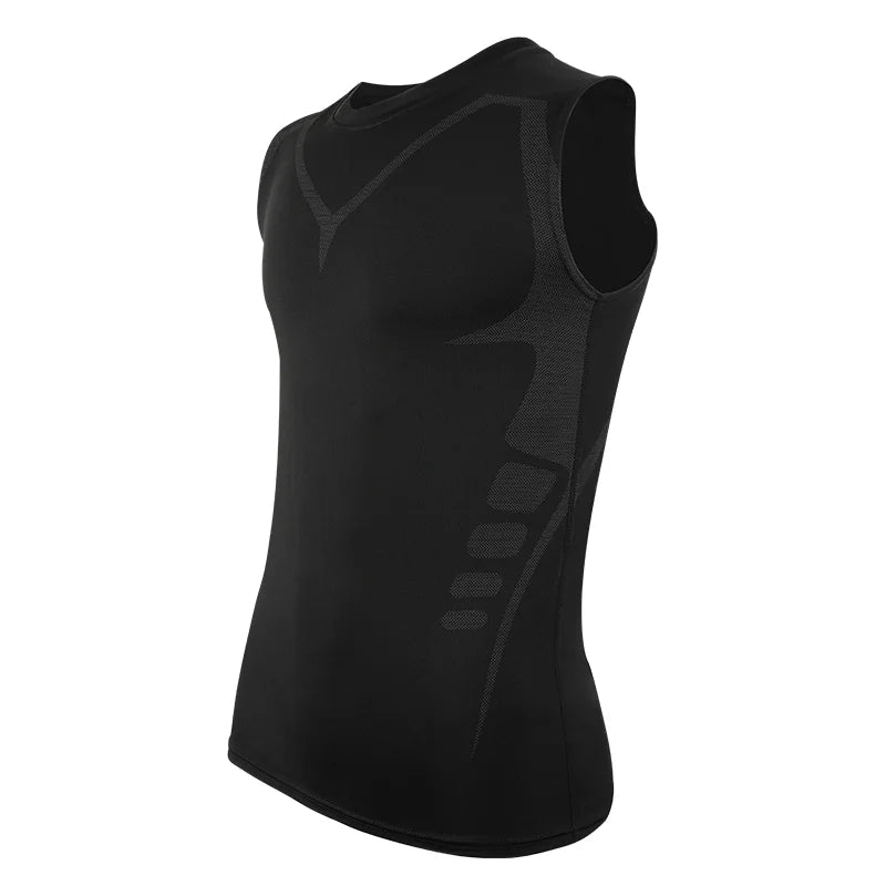Men's Sleeveless Vest Running Sports Quick-drying Top Ice Silk T-shirt Basketball Training Fitness Clothes Summer Thin Tank Top