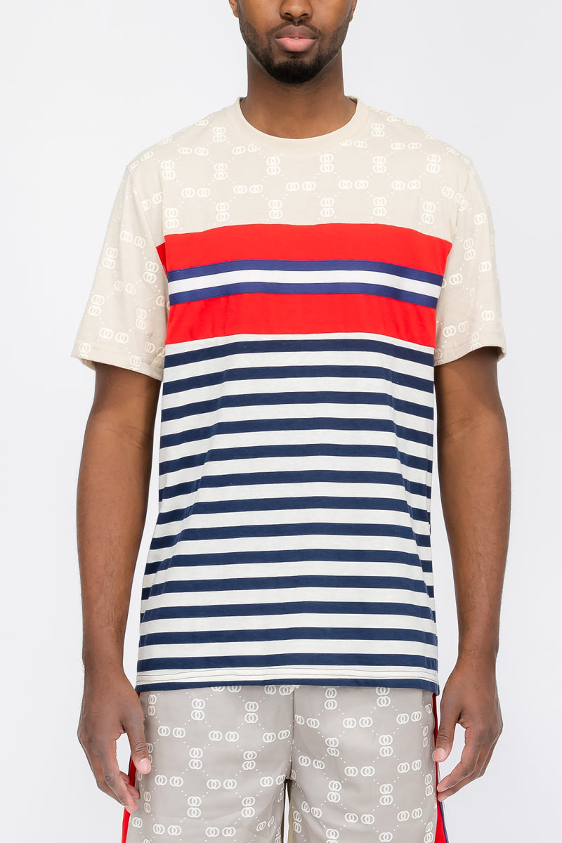 Linked Graphic Tee – Cotton Blend T-Shirt