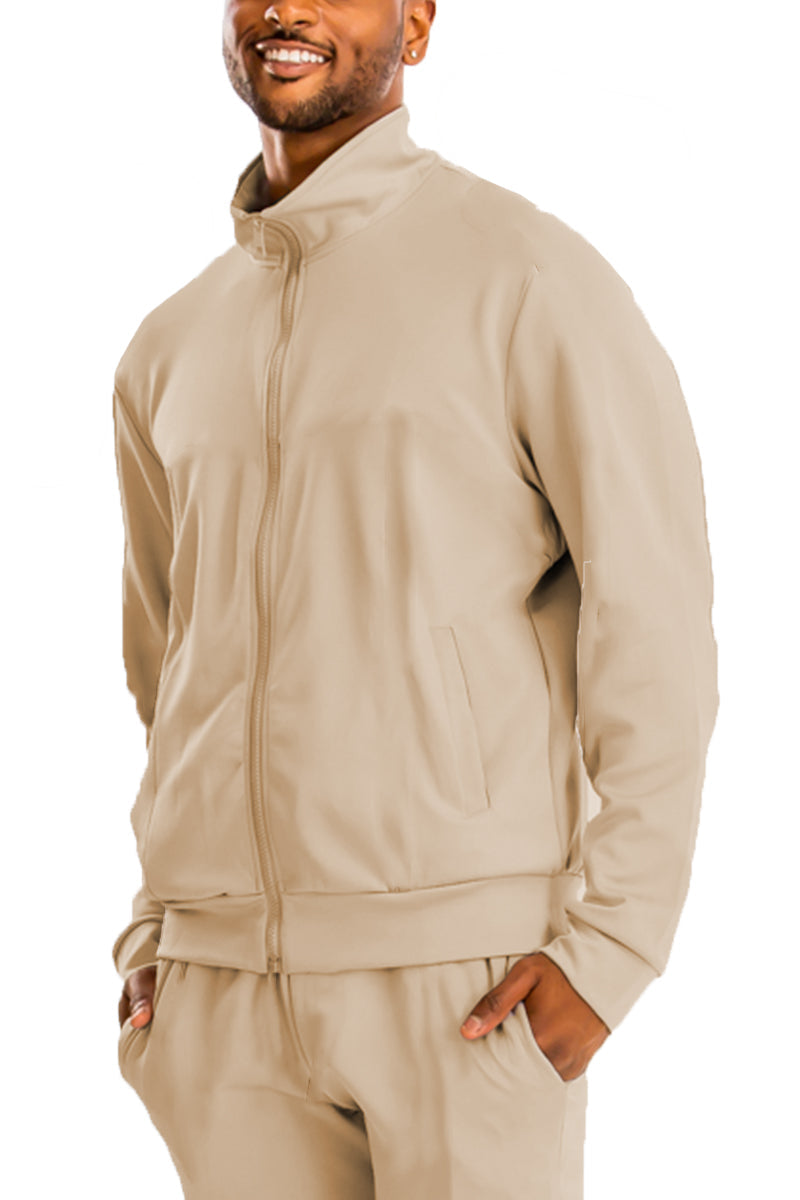 Essential Solid Track Jacket – Full Zip