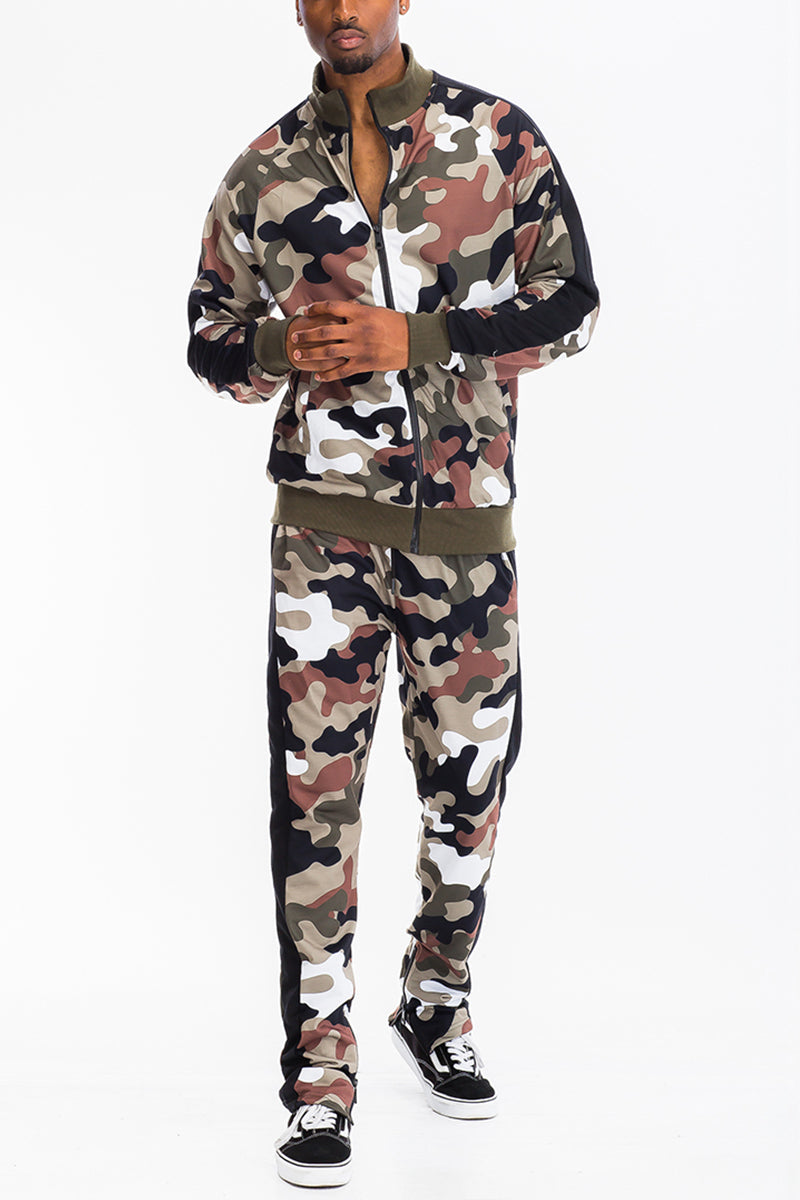 Full Camo Track Suit – Slim Fit Two-Piece Set