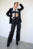 Magdalene Croc High Heel Patform Boots