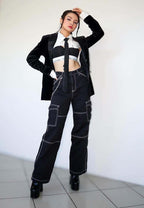 Magdalene Croc High Heel Patform Boots