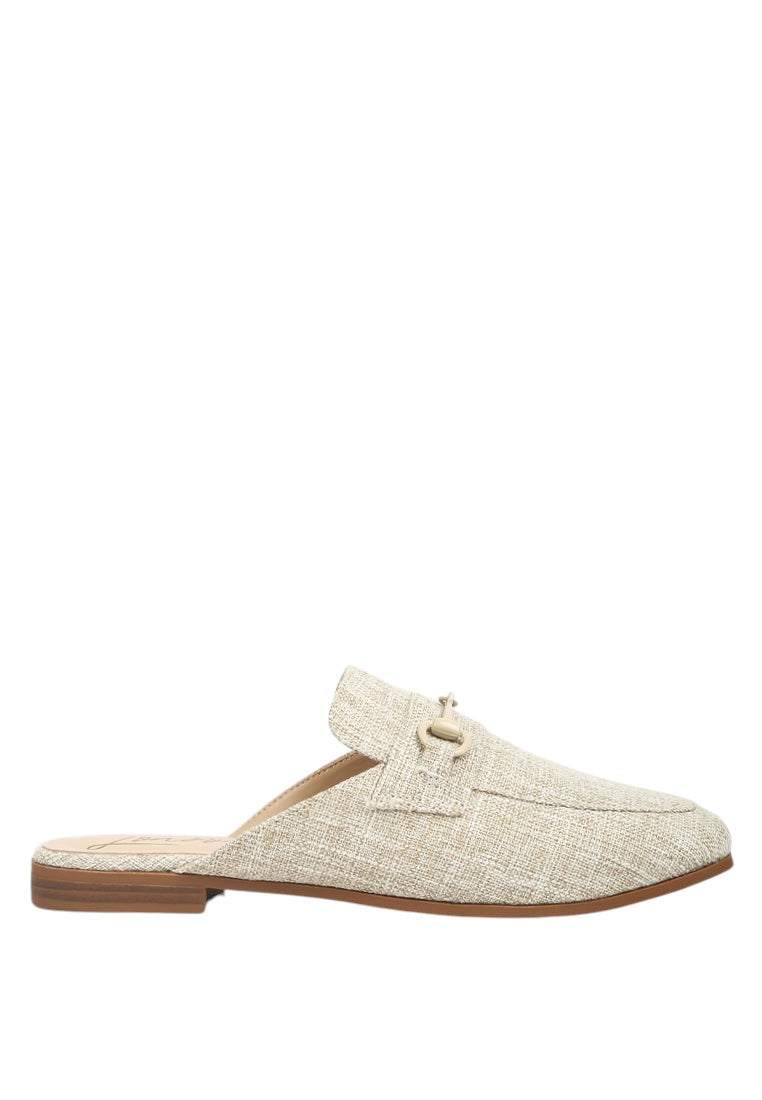 Akua Horsebit Embellished Mules
