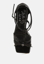 Affluence Jeweled High Heel Sandals