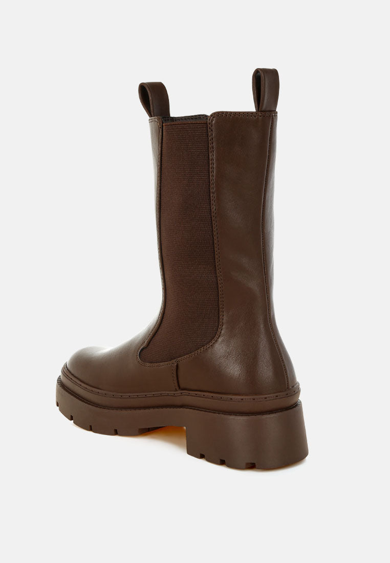 Jolt Elasticated Gussets Lug Sole Boots