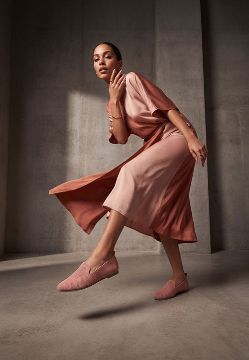 Akili Knit Textile Solid Flats