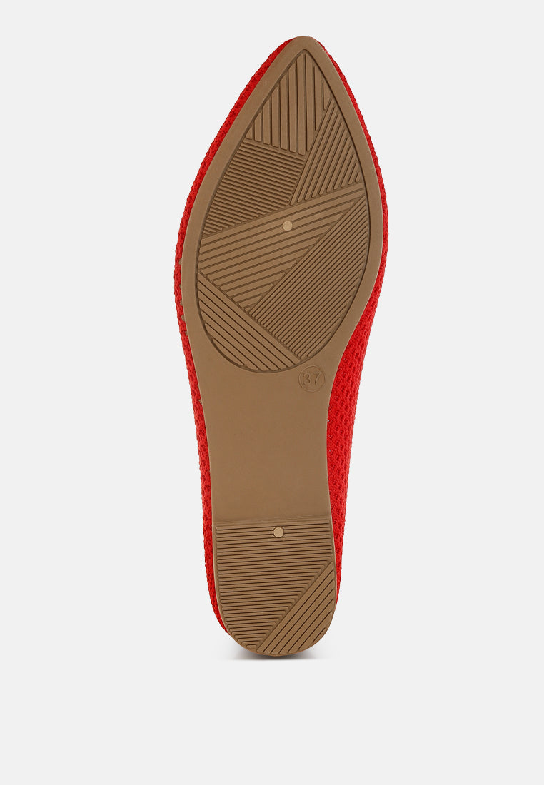 Selaris Fly Knit Slip On Ballerinas