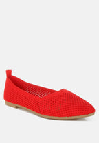 Selaris Fly Knit Slip On Ballerinas