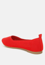 Selaris Fly Knit Slip On Ballerinas