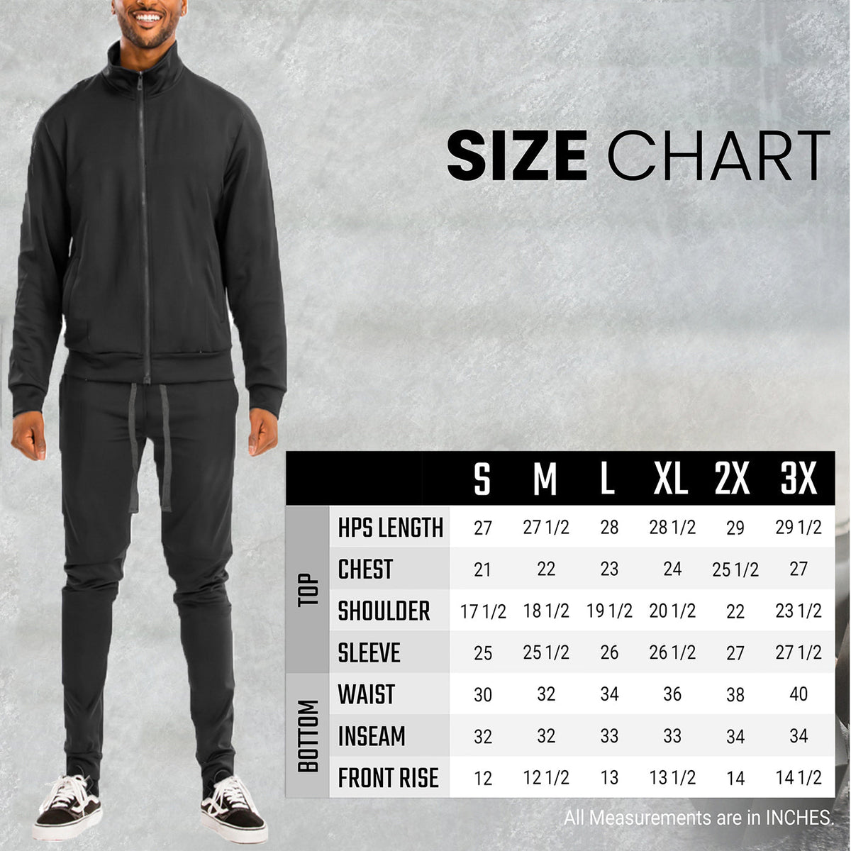Essential Solid Track Set – Full Zip Jacket & Pants