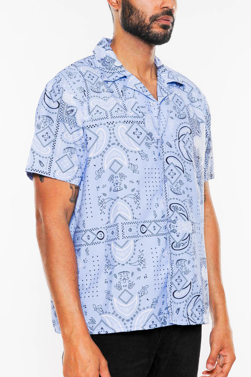 Haze Paisley Button-Down Vacation Shirt – Regular Fit
