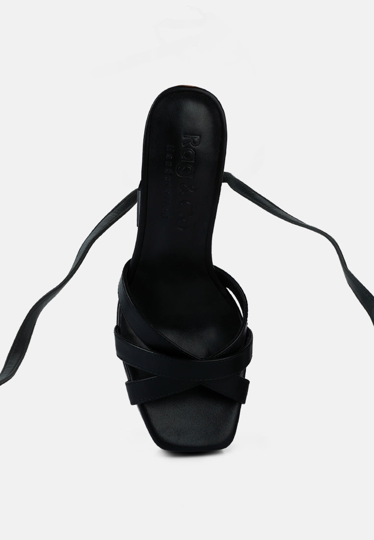 Splitsoul Lace Up High Platform Sandal