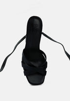 Splitsoul Lace Up High Platform Sandal