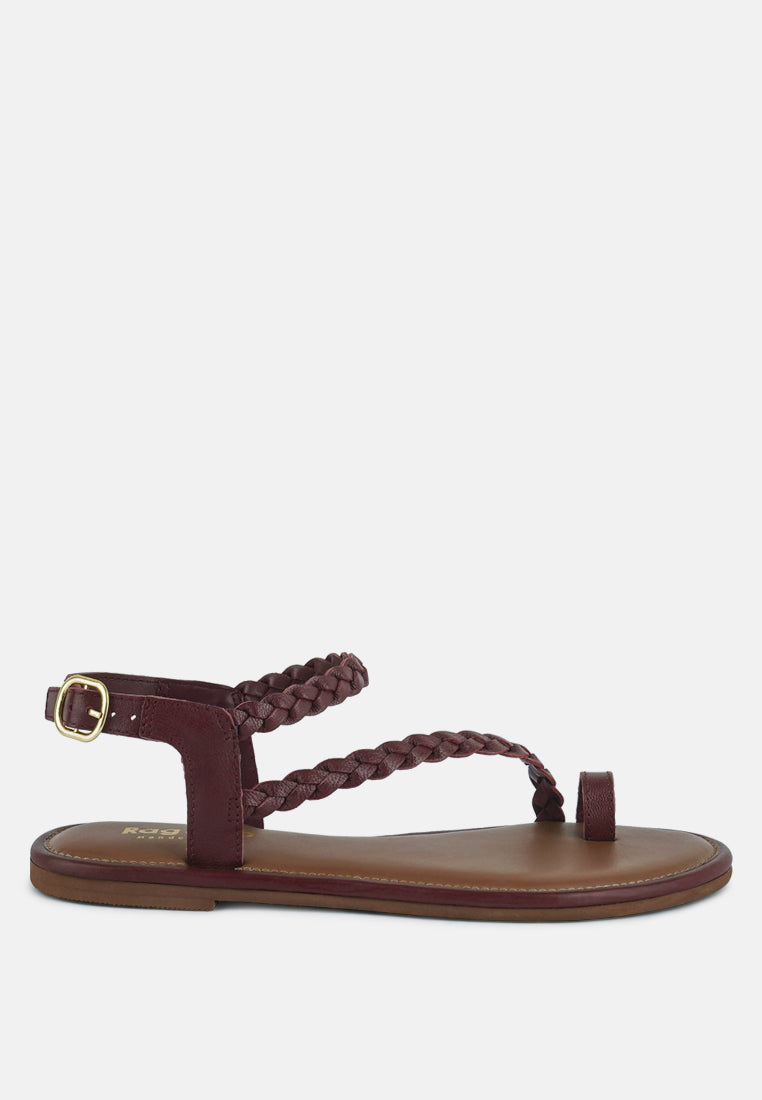Sandales Plates Tressées Stallone