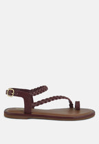 Sandales Plates Tressées Stallone
