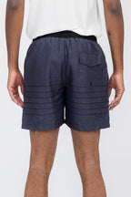 Men's Blue Striped Swim Shorts | 8.5" Inseam