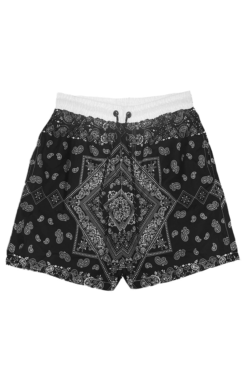 Paisley Print Swim Shorts – Men's Fashion Beach Short
