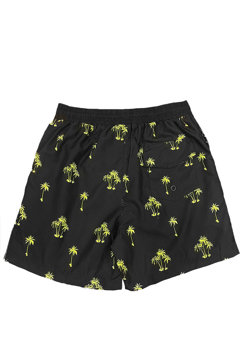 Lime Palm Print Swim Shorts – 8.5" Inseam
