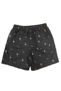White Palm Print Swim Shorts – 8.5" Inseam