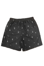 White Palm Print Swim Shorts – 8.5" Inseam