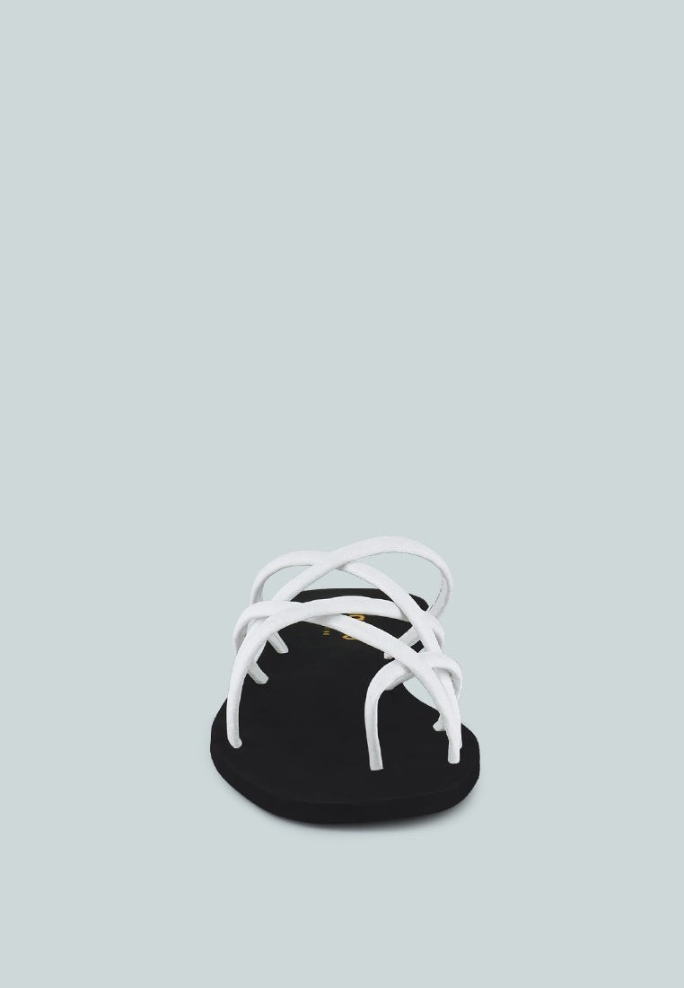 Sweetin Strappy Flat Slip On Sandals